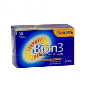 Bion 3 junior goût framboise 30 comprimés