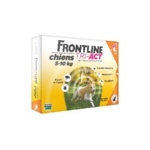 Mérial Frontline Tri-Act Chiens 5-10 kg 6 Pipettes