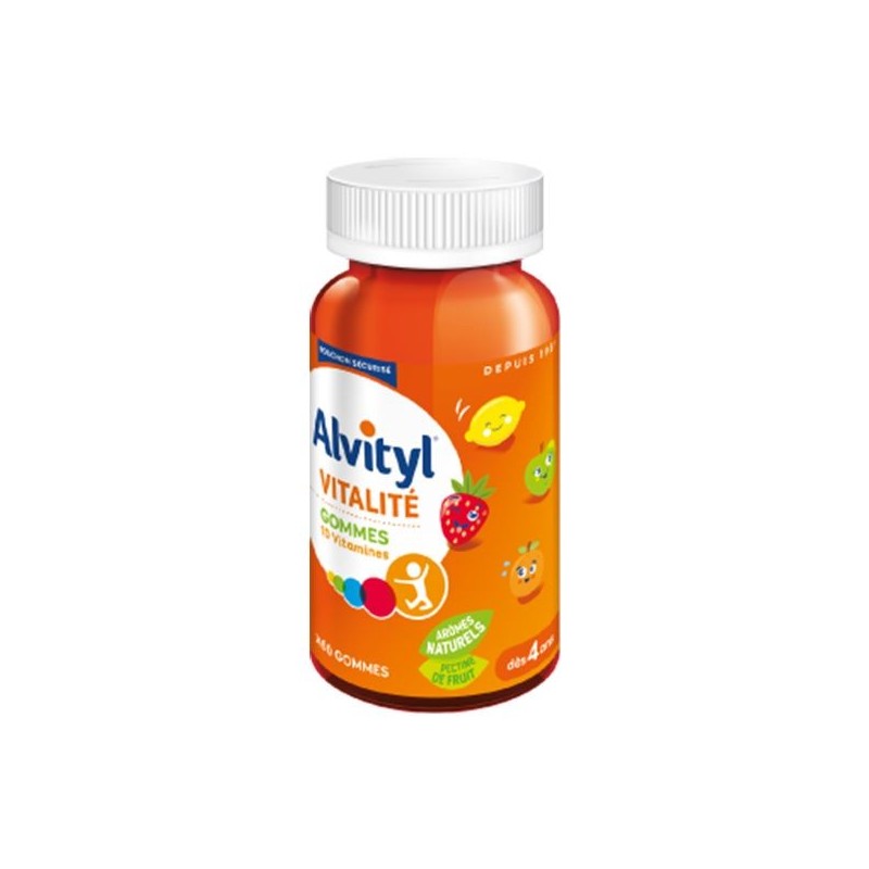 Alvityl - Gommes Vitalité - 10 vitamines