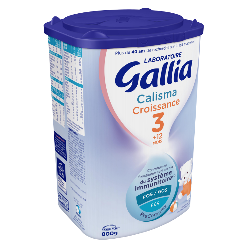 Lait Calisma Croissance Bio - 3ème Age - +10 Mois - Gallia - 800g - Gallia