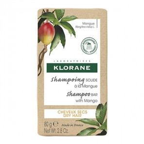 Klorane shampoing solide à la mangue 80g