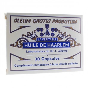 Lefèvre huile de Haarlem 30 capsules